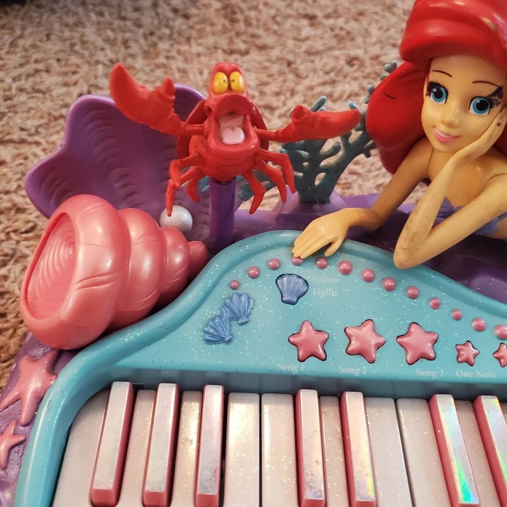 VTG Disney Little Mermaid Keyboard Toy Quest Play Along READ